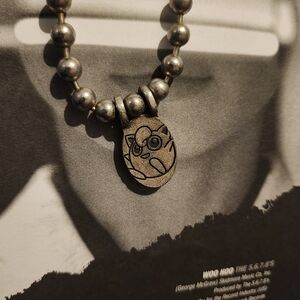 1998 Nintendo Pokemon Jigglypuff Steel Ball Necklace Deadstock